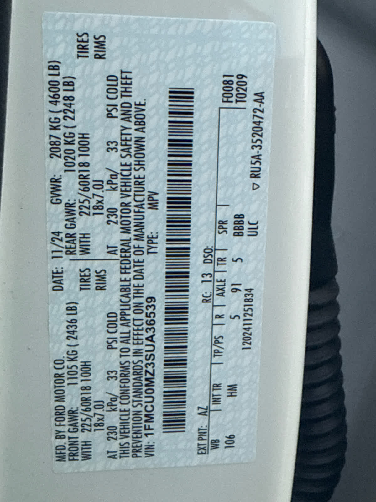 2025 Ford Escape ST-Line