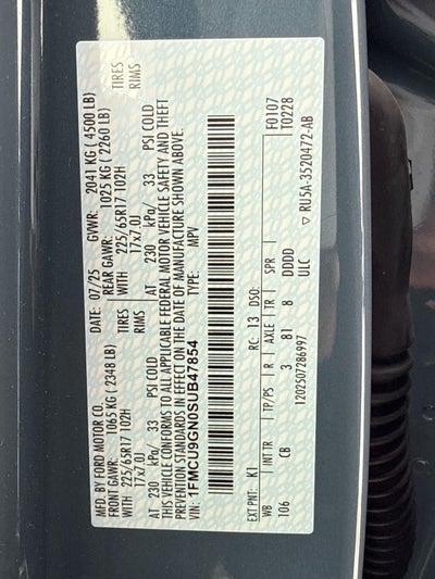 2025 Ford Escape Active