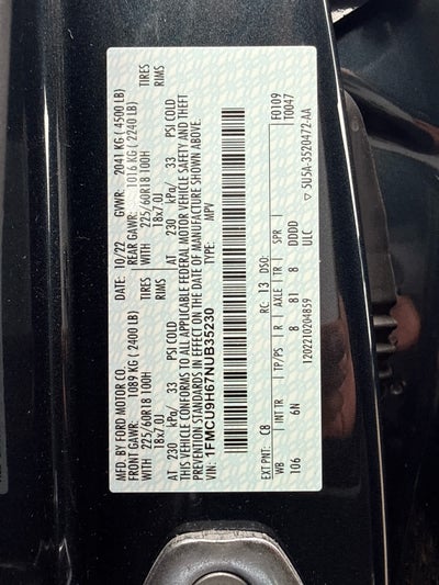 2022 Ford Escape SEL