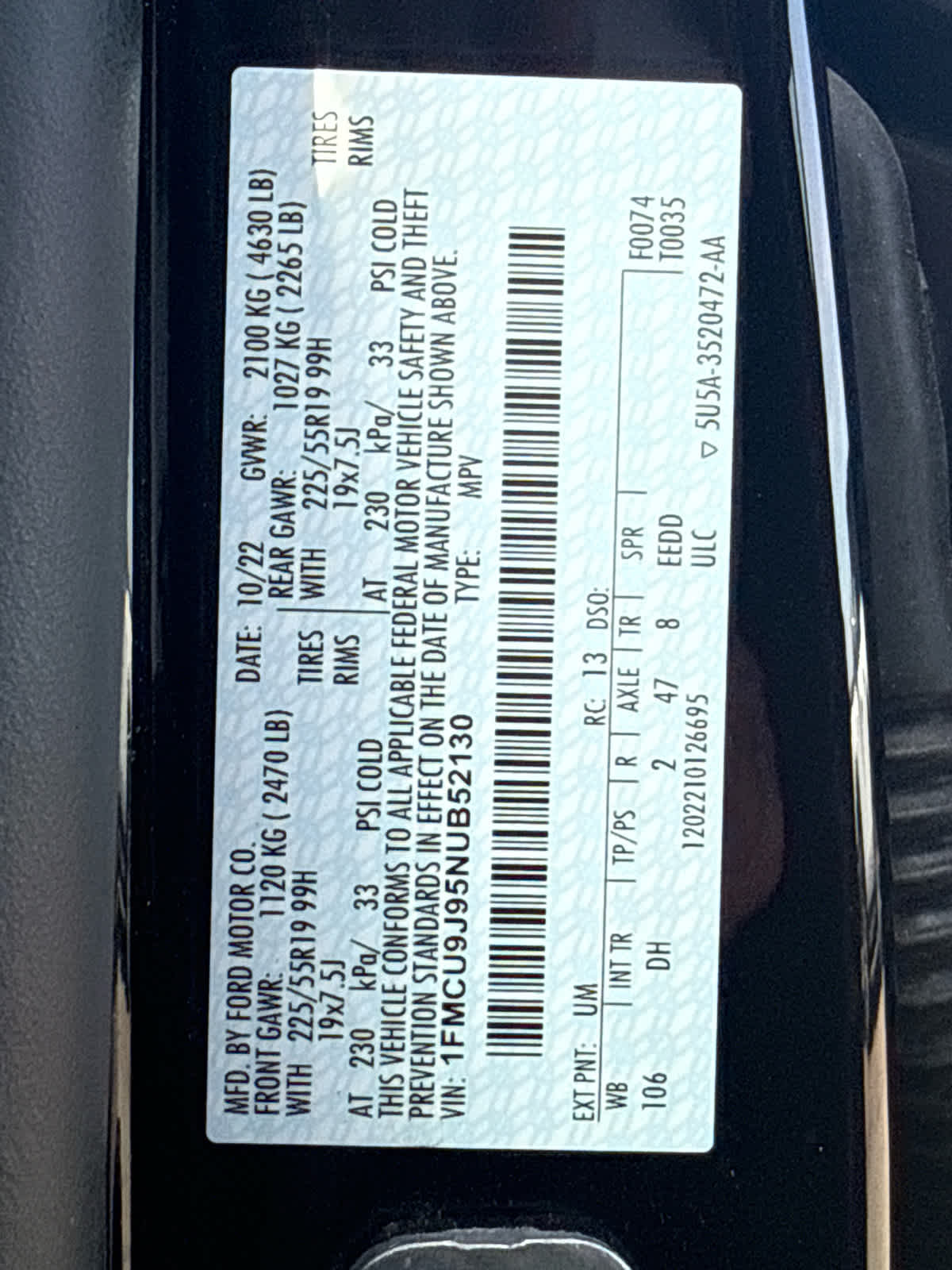 2022 Ford Escape Titanium