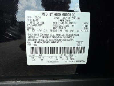 2020 Ford Explorer Limited