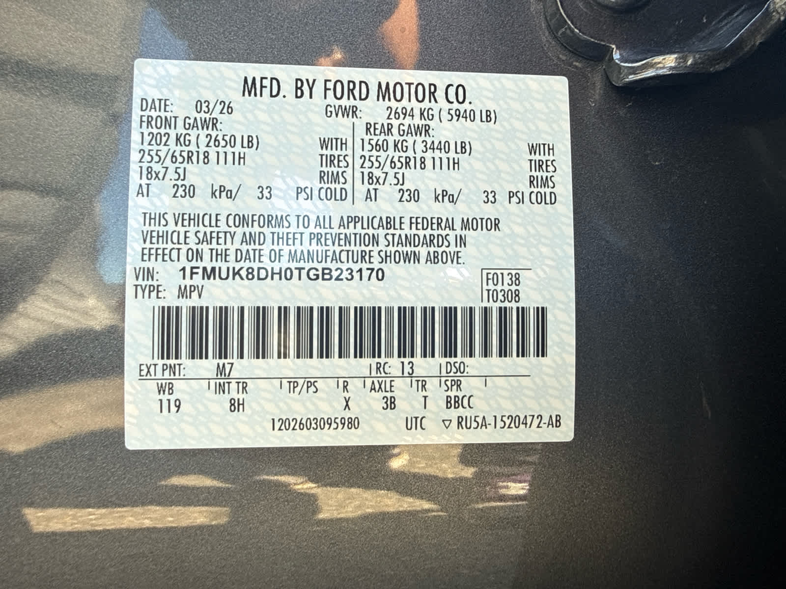 2026 Ford Explorer Active w/200A Pkg