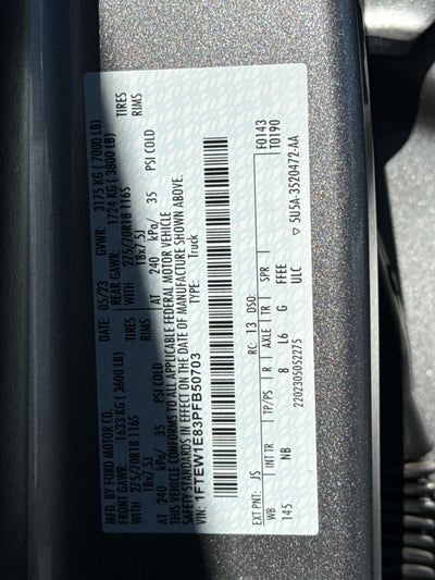 2023 Ford F-150 Tremor