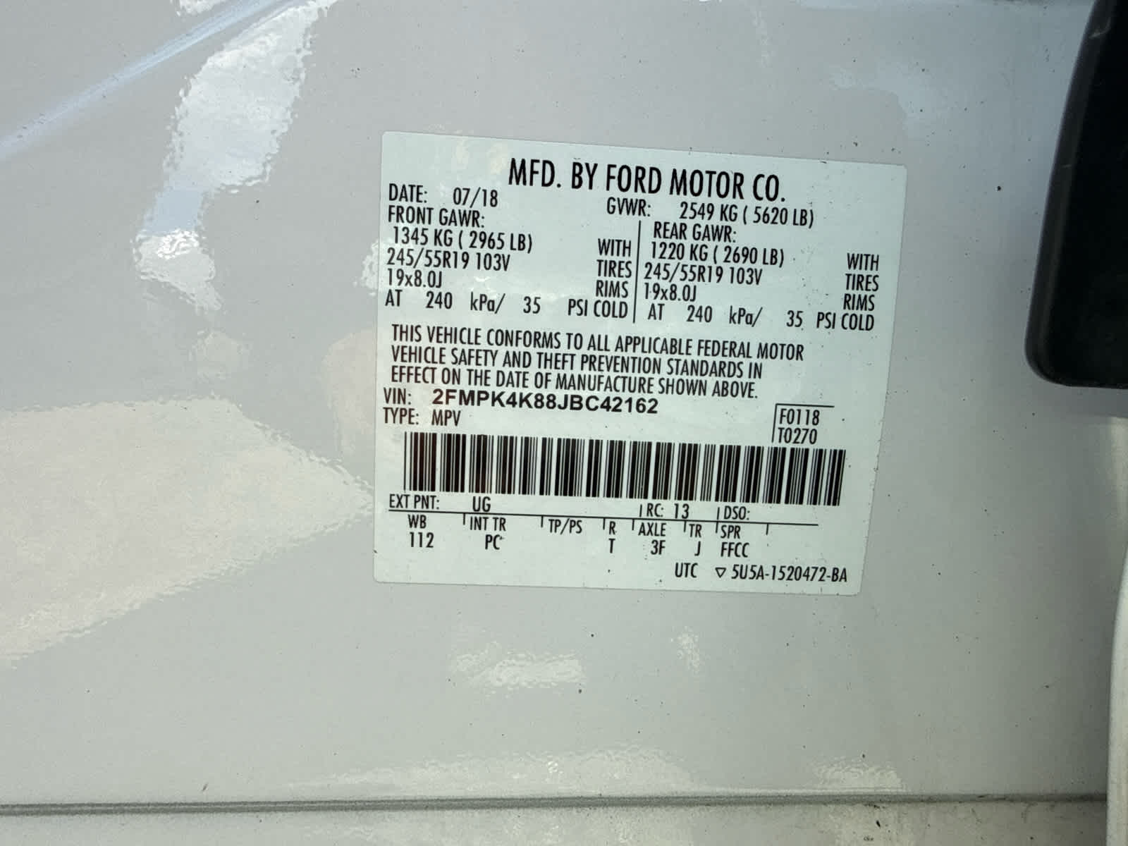 2018 Ford Edge Titanium