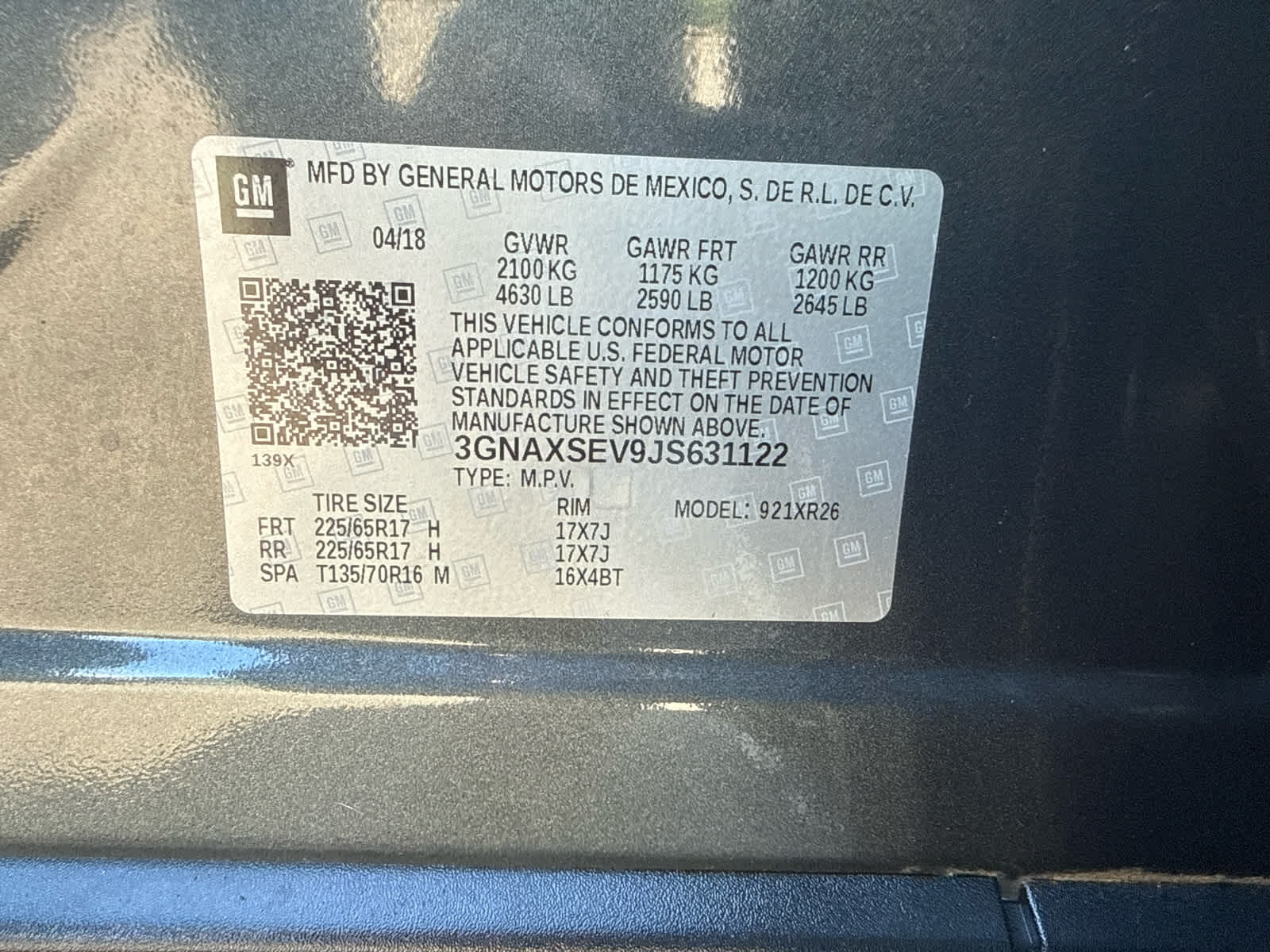 2018 Chevrolet Equinox LT