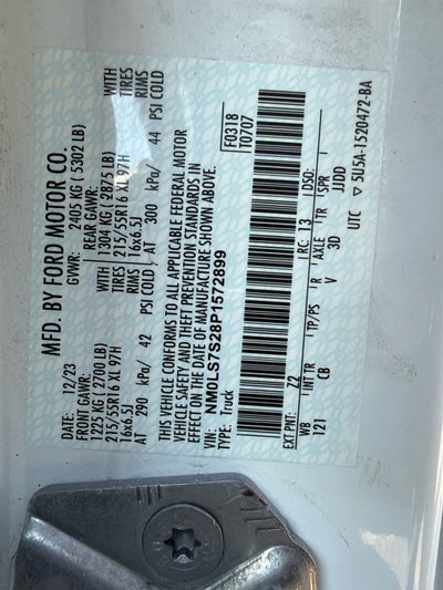 2023 Ford Transit Connect Van XL