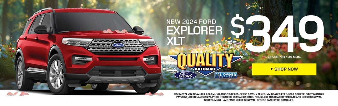 New 2024 Ford Explorer XLT