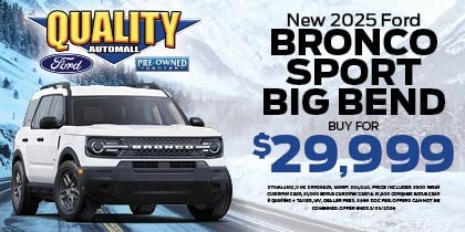 New 2025 Ford Bronco Sport Big Bend