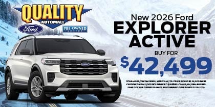 New 2026 Ford Explorer Active