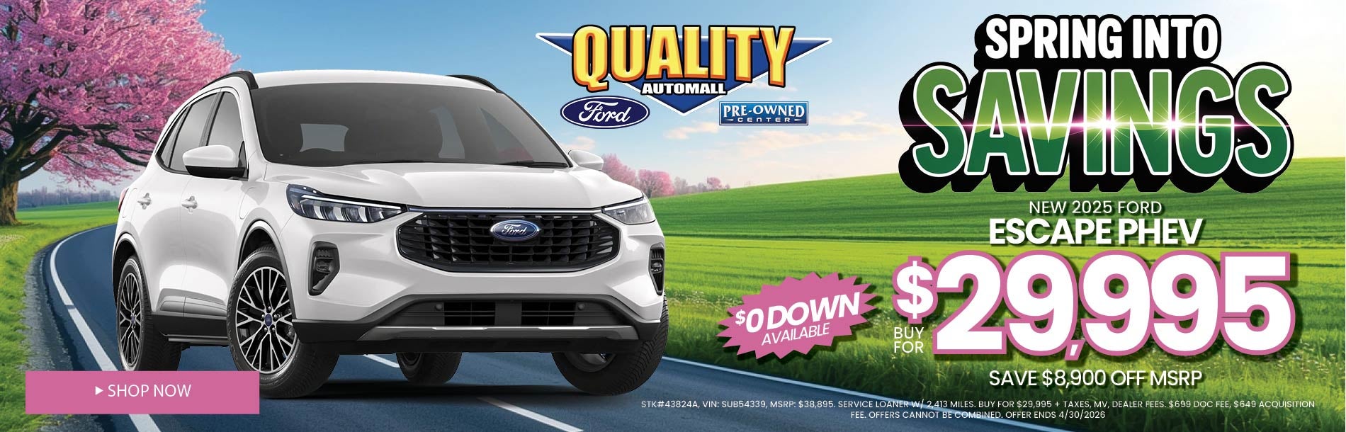  NEW 2025 FORD ESCAPE PHEV BUY FOR $29,995