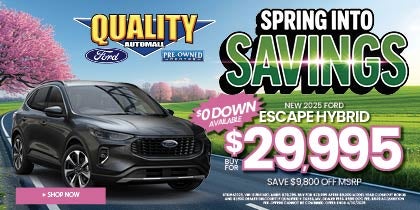 NEW 2025 FORD ESCAPE HYBRID BUY FOR $29,995