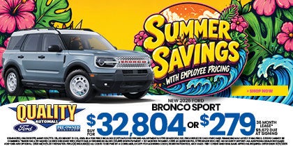 New 2026 Ford BRONCO SPORT Buy for $32,804