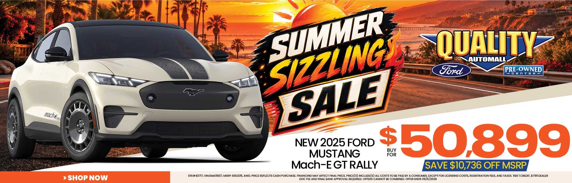 New 2025 Ford Mustang Mach E GT Rally Buy for $50,899