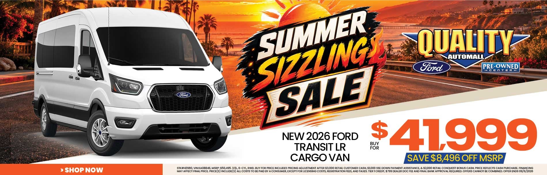 New 2026 Ford Transit LR Cargo Van Buy for $41,999