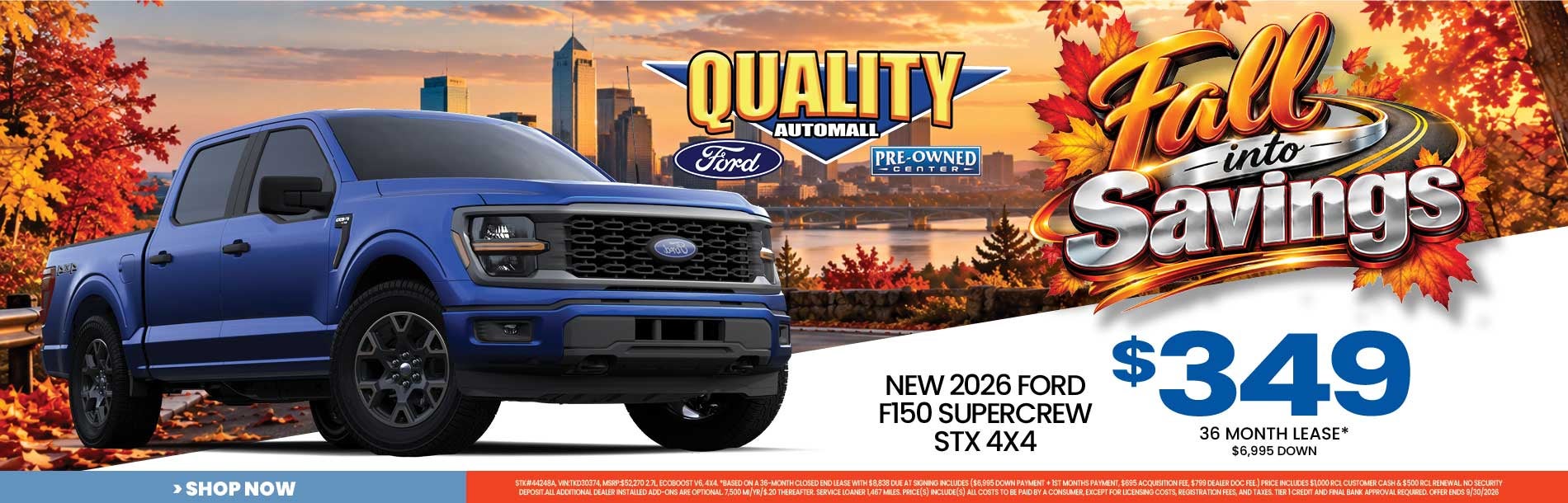 New 2026 Ford F150 SUPERCREW STX 4x4 $349/36 Month Lease*