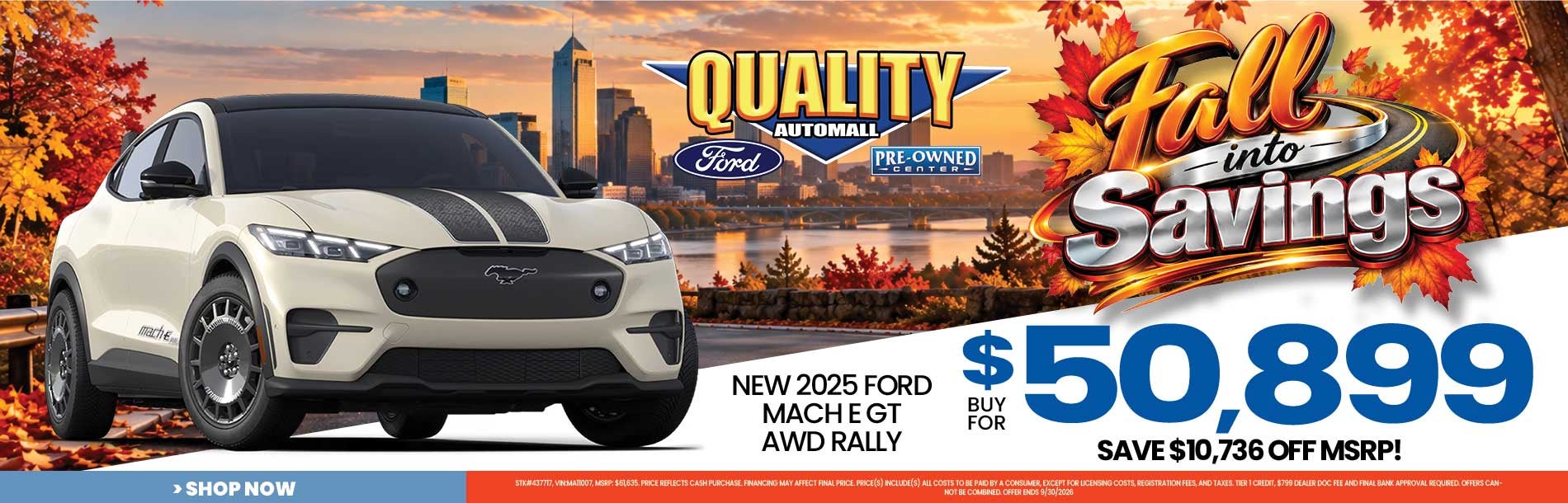 New 2025 Ford Mach E GT AWD Rally Buy for $50,899