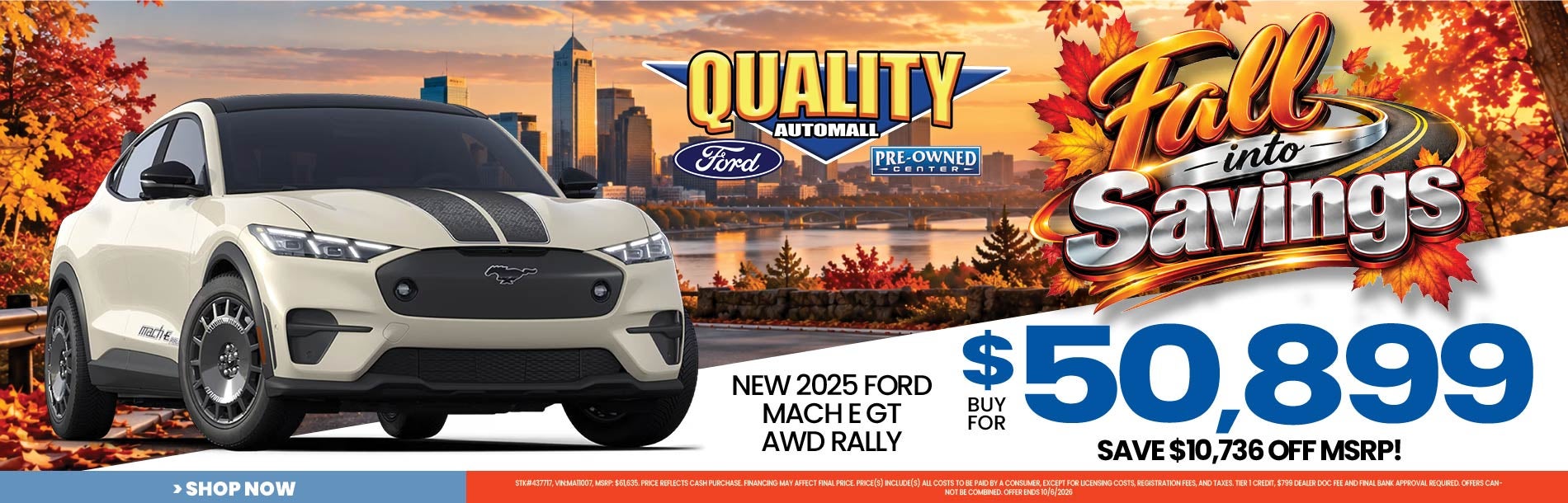 New 2025 Ford Mach E GT AWD Rally Buy for $50,899