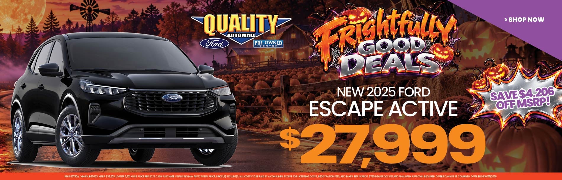 New 2025 Ford ESCAPE ACTIVE Buy for $27,999