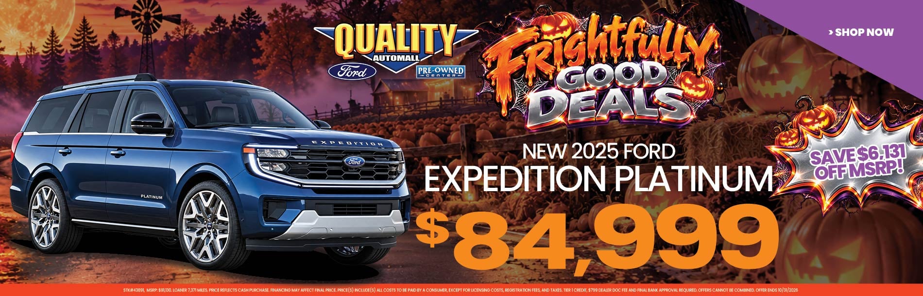 New 2025 Ford EXPEDITION PLATINUM Buy for $84,999