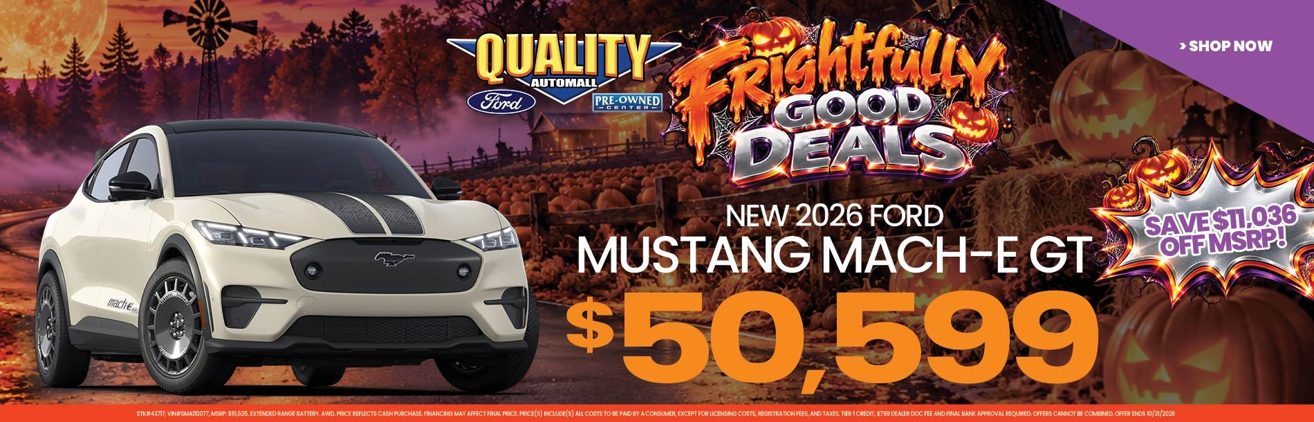 New 2026 Ford MUSTANG Mach-E GT BUY FOR $50,599