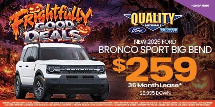 New 2026 Ford BRONCO SPORT BIG BEND $259/36 Month Lease*
